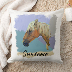 "Sundance" - Paardenportret - Personaliseer Uw Kussen