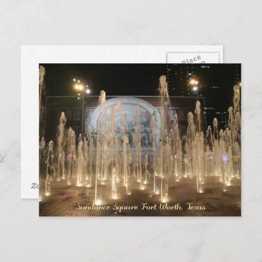 Sundance Square Chisholm Trail Mural Briefkaart (Voorkant / Achterkant)