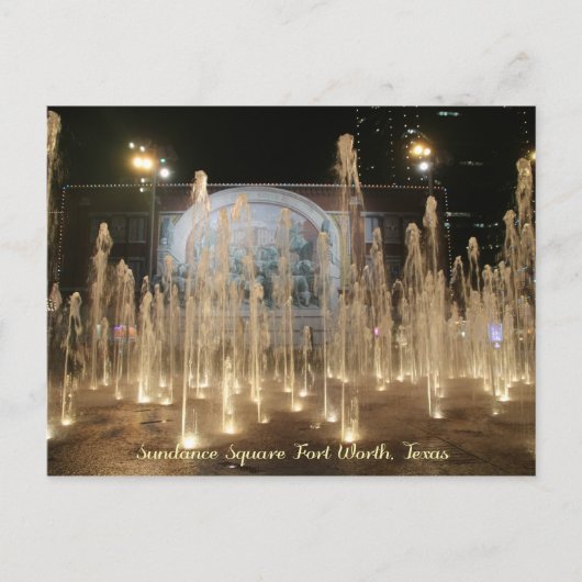 Sundance Square Chisholm Trail Mural Briefkaart (Voorkant)