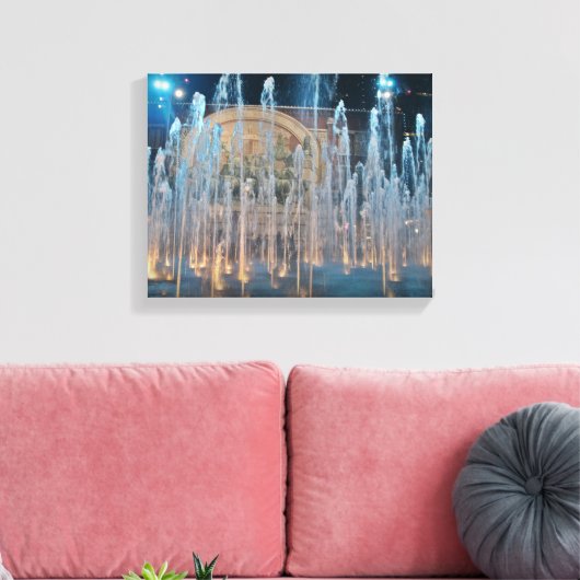 Sundance Square Chisholm Trail Mural Canvas Afdruk (Insitu (Woonkamer))