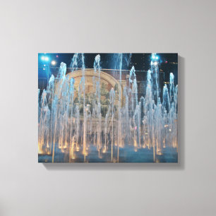 Sundance Square Chisholm Trail Mural Canvas Afdruk