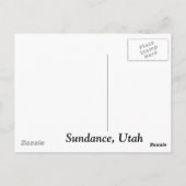 Sundance, Utah Briefkaart (Achterkant)