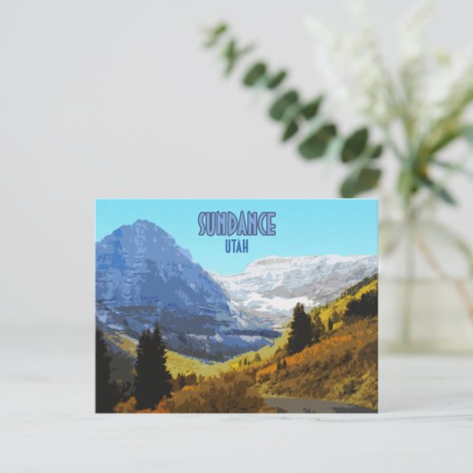 Sundance Utah Mountains  Briefkaart (Staand voorkant)