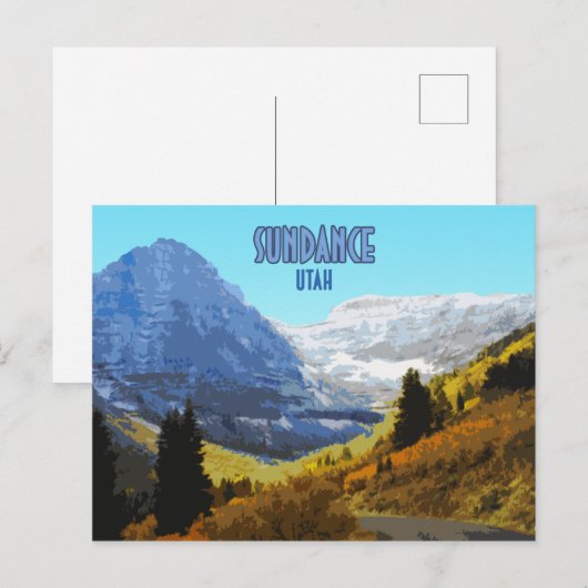 Sundance Utah Mountains  Briefkaart (Voorkant / Achterkant)