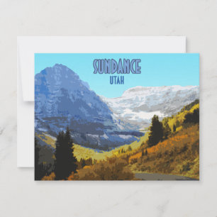 Sundance Utah Mountains Flat Kaart