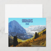 Sundance Utah Mountains  Flat Kaart (Voorkant / Achterkant)