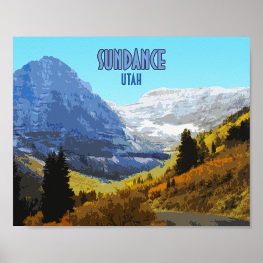 Sundance Utah Mountains  Poster (Voorkant)