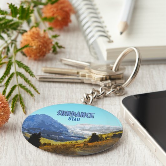 Sundance Utah Mountains  Sleutelhanger (Zijkant)