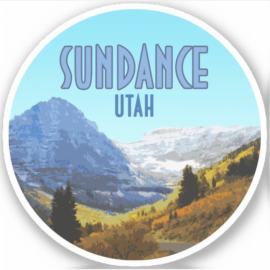 Sundance Utah Mountains  Sticker (Voorkant)