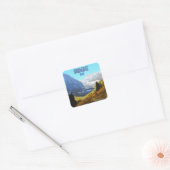 Sundance Utah Mountains  Vierkante Sticker (Envelop)