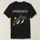 Sundance Utah USA wandel- en klimmen jaren 80 Retr T-shirt (Design voorkant)