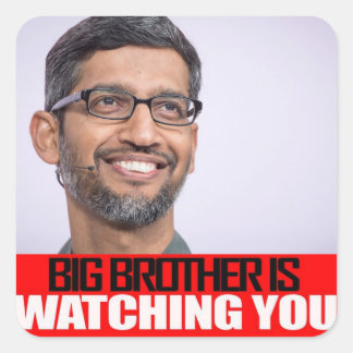 Sundar Pichai 1984 Vierkante Sticker