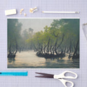 Sundarbans Mangrove Forest River Trees Tissuepapier (Craft)