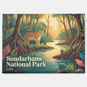 Sundarbans Nationaal Park Tijgerreservaat India Magneet
