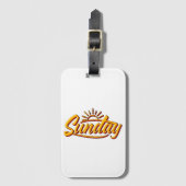 SUNDAY BEST SUMMER BAGAGELABEL (Voorkant (verticaal))