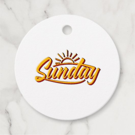 SUNDAY BEST SUMMER BEDANKJES LABELS (Voorkant)