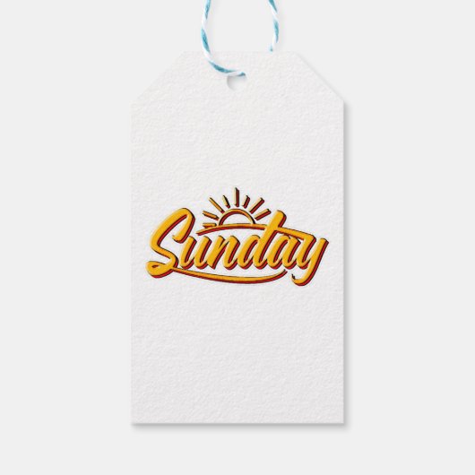 SUNDAY BEST SUMMER CADEAULABEL (Achterkant)