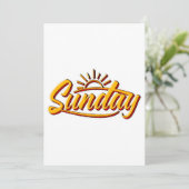SUNDAY BEST SUMMER KAART (Staand voorkant)