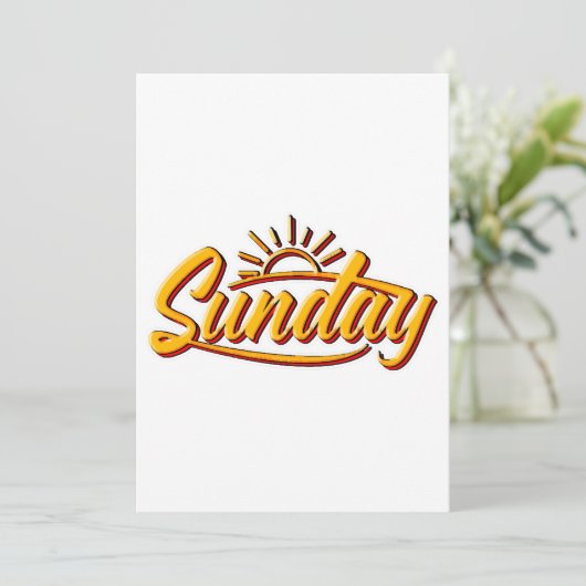 SUNDAY BEST SUMMER KAART (Staand voorkant)