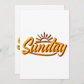 SUNDAY BEST SUMMER KAART (Voorkant / Achterkant)