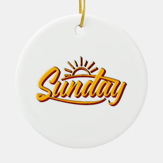 SUNDAY BEST SUMMER KERAMISCH ORNAMENT (Voorkant)