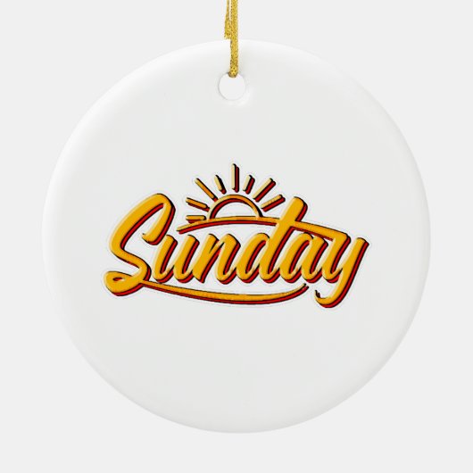 SUNDAY BEST SUMMER KERAMISCH ORNAMENT (Achterkant)