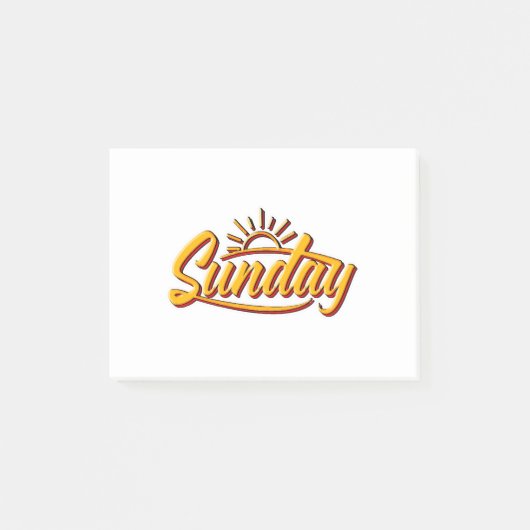 SUNDAY BEST SUMMER POST-IT® NOTES (Voorkant)