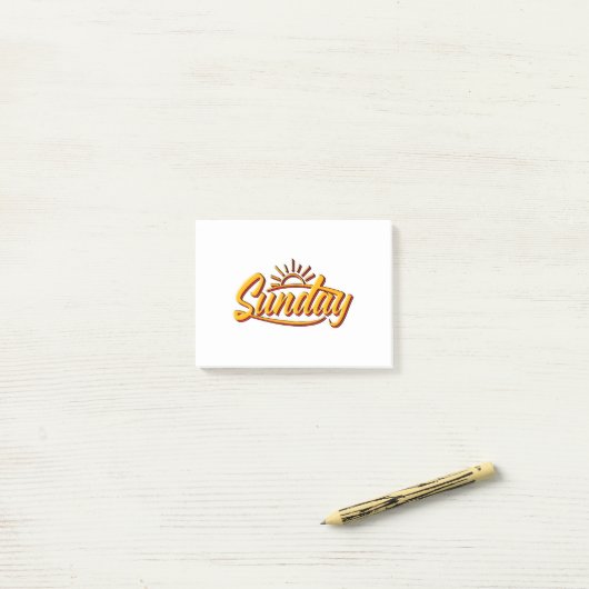 SUNDAY BEST SUMMER POST-IT® NOTES (Op bureau)