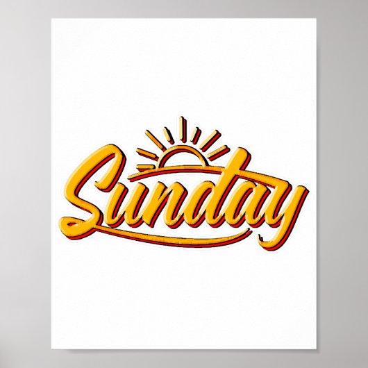 SUNDAY BEST SUMMER POSTER (Voorkant)