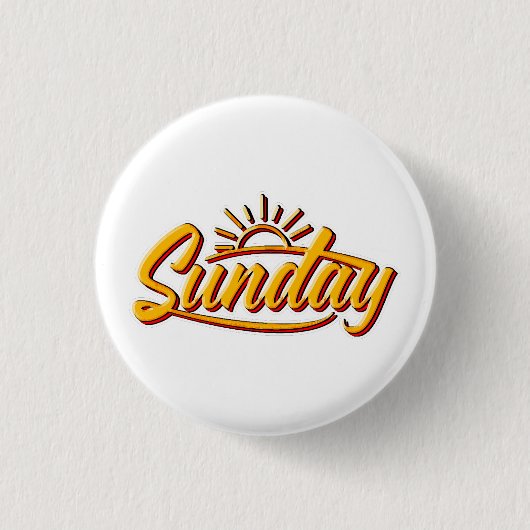 SUNDAY BEST SUMMER RONDE BUTTON 3,2 CM (Voorkant)