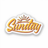 SUNDAY BEST SUMMER STICKER (Voorkant)