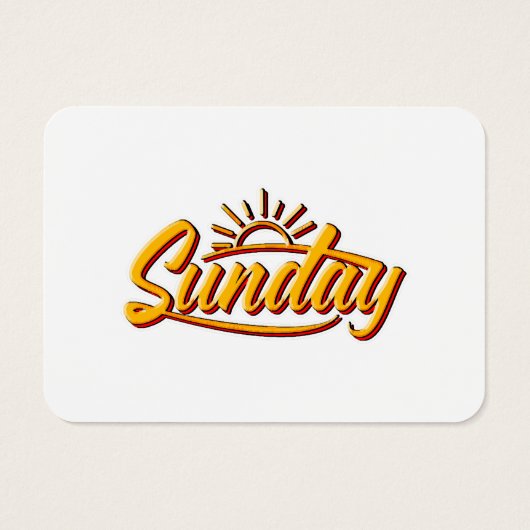 SUNDAY BEST SUMMER VISITEKAARTJE (Achterkant)