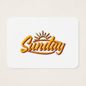 SUNDAY BEST SUMMER VISITEKAARTJE (Voorkant)