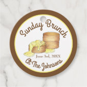 Sunday Breakfast Brunch Biscuits Sause Gravy Bedankjes Labels (Voorkant)