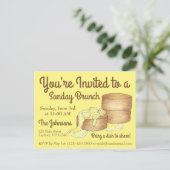 Sunday Breakfast Brunch Biscuits Sause Gravy Uitnodiging Briefkaart (Staand voorkant)