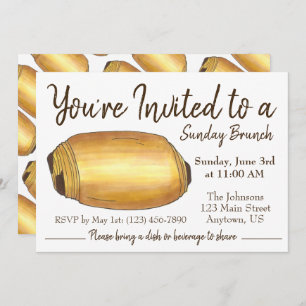 Sunday Breakfast Brunch Pain au Chocolat Croissant Kaart