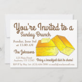 Sunday Breakfast Brunch SpoonBrood Corn Bread Kaart (Voorkant)