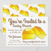 Sunday Breakfast Brunch SpoonBrood Corn Bread Kaart (Voorkant / Achterkant)