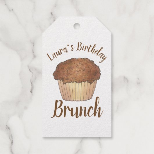 Sunday Breakfast Brunch Streusel Crumb Muffin Cadeaulabels (Achterkant)