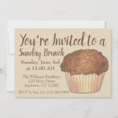 Sunday Breakfast Brunch Streusel Crumb Muffin Kaart (Voorkant)