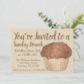 Sunday Breakfast Brunch Streusel Crumb Muffin Kaart (Staand voorkant)