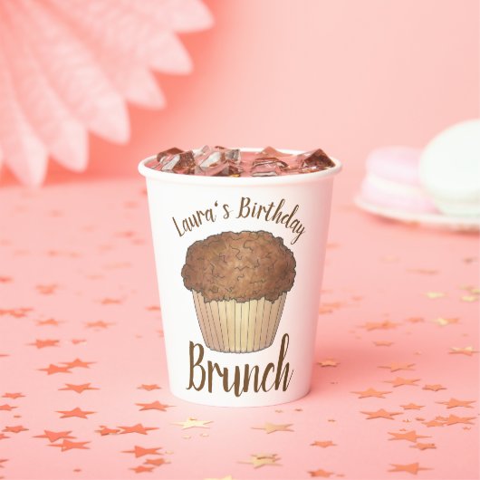 Sunday Breakfast Brunch Streusel Crumb Muffin Papieren Bekers (Insitu)
