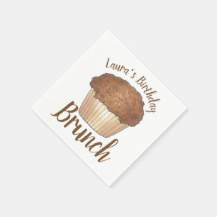 Sunday Breakfast Brunch Streusel Crumb Muffin Servet