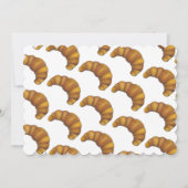 Sunday Brunch Breakfast Flaky Croissant Pastry Kaart (Achterkant)