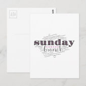Sunday Brunch Briefkaart (Voorkant / Achterkant)