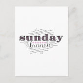 Sunday Brunch Briefkaart (Voorkant)