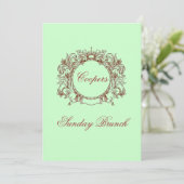 Sunday Brunch Invites Kaart (Staand voorkant)