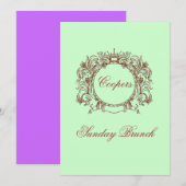 Sunday Brunch Invites Kaart (Voorkant / Achterkant)