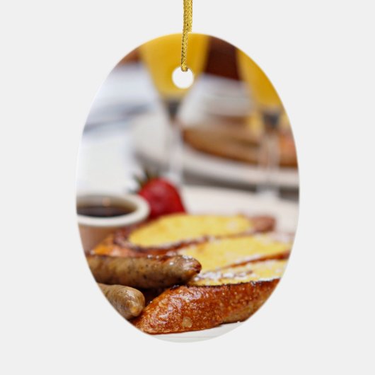 Sunday Brunch Keramisch Ornament (Voorkant)