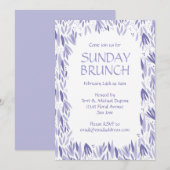 Sunday Brunch Lavender Leaves Kaart (Voorkant / Achterkant)